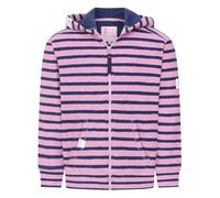 Lazy Jacks Girl's Striped Textured Full Zip Hoodie | Size: 11-13 Years Lazy Jacks Multicolor 11-13 Years