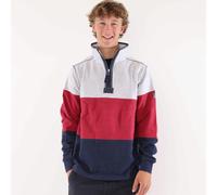 Lazy Jacks Mens Colour Block Sweatshirt - Rouge - Rouge - L