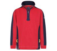 Lazy Jacks Men's Contrast Panel Pique Sweatshirt in Red | Size: 3XL Lazy Jacks Red 3XL