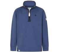 Lazy Jacks Mens Quarter Zip Sweatshirt - Denim - Denim - S