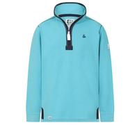 Lazy Jacks Mens Quarter Zip Sweatshirt - Turquoise - Turquoise - S