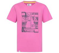 Lazy Jacks Mens Sailboat Cotton T-Shirt - Raspberry - Raspberry - XXL