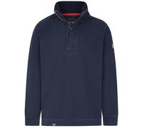 Lazy Jacks Mens Textured Quarter Zip Sweatshirt - Marine - Marine - L