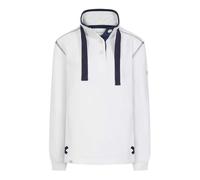 Lazy Jacks Women's Button Neck Sweatshirt - White - White - 8 UK