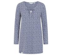 Lazy Jacks Women's Mosaic Front Tie Tunic Top - Twilight - Twilight - 22 UK
