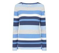 Lazy Jacks Women's Multi Stripe Breton Top - Winter Blue - 3XL - Winter Blue - 100% Cotton