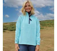 Lazy Jacks Women's Quarter Zip Sweatshirt - Spearmint - Spearmint - XS - 100% Cotton