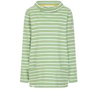 Lazy Jacks Women's Striped Roll Neck Sweatshirt - Grass Green - 8 UK - Grass Green - 100% Cotton