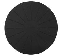 Lazy K Induction Cooktop Mat - Silicone Fiberglass Scratch Protector - for Magnetic Stove - Non Slip Pads to Prevent Pots from Sliding During Cooking_ Black (9.4inches)