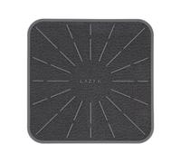 Lazy K Induction Cooktop Mat - Silicone Fiberglass Scratch Protector - for Magnetic Stove - Non slip Pads to Prevent Pots from Sliding during Cooking - Square (7.4inches) Gray
