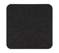 Lazy K Induction Cooktop Mat - Silicone Fiberglass Scratch Protector - for Magnetic Stove - Non slip Pads to Prevent Pots from Sliding during Cooking - Square (9inches) Black