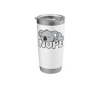 Lazy Koala Bear Not Today Nope Stainless Steel Insulated Tumbler