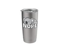 Lazy Koala Bear Not Today Nope Stainless Steel Insulated Tumbler