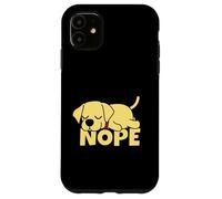 Lazy Labrador Retriever Yellow Lab Cute Dog Nope Case for iPhone 11