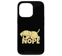 Lazy Labrador Retriever Yellow Lab Cute Dog Nope Case for iPhone 13 Pro