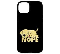 Lazy Labrador Retriever Yellow Lab Cute Dog Nope Case for iPhone 15 Plus