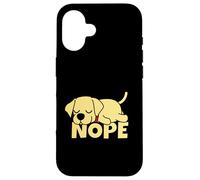Lazy Labrador Retriever Yellow Lab Cute Dog Nope Case for iPhone 16