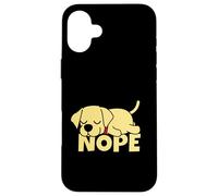 Lazy Labrador Retriever Yellow Lab Cute Dog Nope Case for iPhone 16 Plus