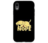 Lazy Labrador Retriever Yellow Lab Cute Dog Nope Case for iPhone XR