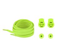 LAZY LACES ™ Flat Elastic No Tie Lock Shoelaces for Sports, Walking, Trekking & Running | Toddlers, Kids, Adults, Elderly, Disabled & People with Low Mobility (Neon yellow)
