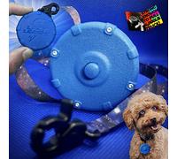 Lazy Leash! Galaxy Blue Wearable Mini Adjustable Dog Leash. 36" Retractable Keychain Clip. Durable & Comfort Grip for Off Leash Walking