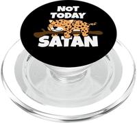 Lazy Leopard Africa African Animal Not Today Satan PopSockets PopGrip for MagSafe