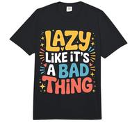 Lazy Like It's A Bad Thing Chill Puns Mood - Comfort Colors Adult Heavyweight T-Shirt