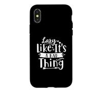 Lazy Like It's A Bad Thing Namaste Yoga Meditation Case for iPhone X/XS