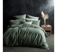 Lazy Linen Duvet Cover - Green - California king
