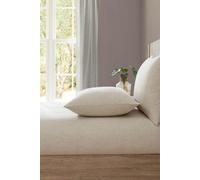 Lazy Linen 'Pure Washed Linen' Fitted Sheet in Beige | Size: King Lazy Linen Beige King