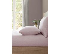 Lazy Linen 'Pure Washed Linen' Fitted Sheet in Pink | Size: Single Lazy Linen Pink Single