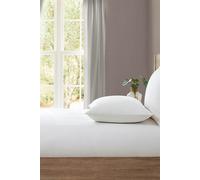 Lazy Linen 'Pure Washed Linen' Fitted Sheet in White | Size: Single Lazy Linen White Single