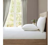 Lazy Linen 'Pure Washed Linen' Fitted Sheet - White - Double