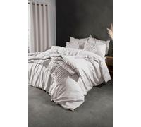 Lazy Linen 'Pure Washed Linen' Quilted Throw in White Lazy Linen White