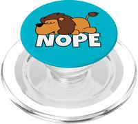 Lazy Lion Africa African Animal Not Today Nope PopSockets PopGrip for MagSafe