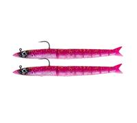 Lazy Lures - The Renaissance Eel 18g / 14cm, 2 Segmneted Eels Per Pack, Realistic Swimming Action, 3D Eyes And Super Sharp Hook, Perfect For Sea And Freshwater Fishing (Pink)