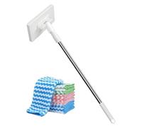 Lazy Mop | Automatic Retractable Mop with Reusable Wipes | Zero Waste Mop for Easy Cleaning | for Kitchen Bathroom Home All Rooms Dry and Wet