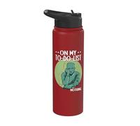Lazy On My to-Do-List Nothing Procrastinating Stainless Steel Insulated Water Bottle