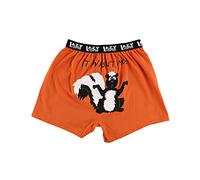 Lazy One Funny Animal Boxers, Humorous Underwear, Novelty Boxer Shorts, Gag Gifts for Men, Orange It Wasn't Me Boxers, M