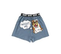 Lazy One Funny Animal Boxers, Humorous Underwear, Novelty Boxer Shorts, Gag Gifts for Men, Wasn't Me Bulldog Boxer, L