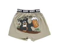 Lazy One Funny Animal Boxers, Novelty Boxer Shorts, Humorous Underwear, Gag Gifts for Men, Funny Bear Boxers, Bottoms Up Bear Boxers, M
