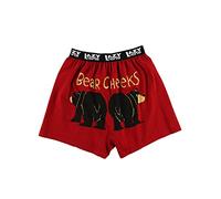 Lazy One Funny Animal Boxers, Novelty Boxer Shorts, Humorous Underwear, Gag Gifts for Men, Funny Bear Boxers, Bear Cheeks Boxers, M