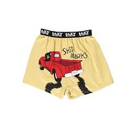 Lazy One Funny Animal Boxers, Novelty Boxer Shorts, Humorous Underwear, Gag Gifts for Men, Funny Bear Boxers, Skid Marks Boxers, M