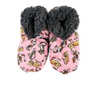 Lazy One Fuzzy Slippers for Women, Fleece Lined Indoor Slippers, Cute Animal Patterns, Fluffy Feet for Cat Nap Large-X-Large, Fluffy Feet for Cat Nap, Large-X-Large
