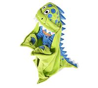 Lazy One Green Hooded Critter Fleece Blanket Dinosaur