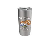 Lazy Orange Tabby Cat Sleeping Funny Slow Life Stainless Steel Insulated Tumbler