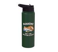 Lazy Orange Tabby Cat Sleeping Funny Slow Life Stainless Steel Insulated Water Bottle