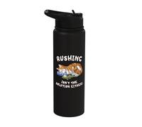 Lazy Orange Tabby Cat Sleeping Funny Slow Life Stainless Steel Insulated Water Bottle