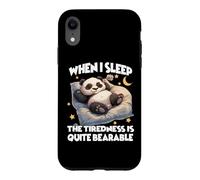 Lazy Panda Pajamas the fat panda is taking a nap Case for iPhone XR