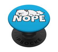 Lazy Persian Cat Not Today Nope PopSockets Adhesive PopGrip